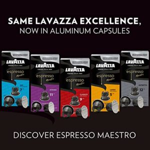 Lavazza Variety Pack Aluminum Espresso Capsules Compatible with Nespresso Original Machines Variety Pack (Pack of 60),Value Pack, 6 Packs of 10 single serve Aluminum Nespresso pods