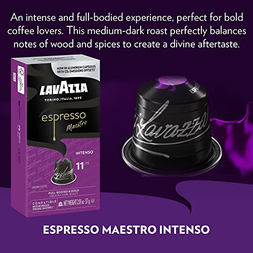 Lavazza Variety Pack Aluminum Espresso Capsules Compatible with Nespresso Original Machines Variety Pack (Pack of 60),Value Pack, 6 Packs of 10 single serve Aluminum Nespresso pods