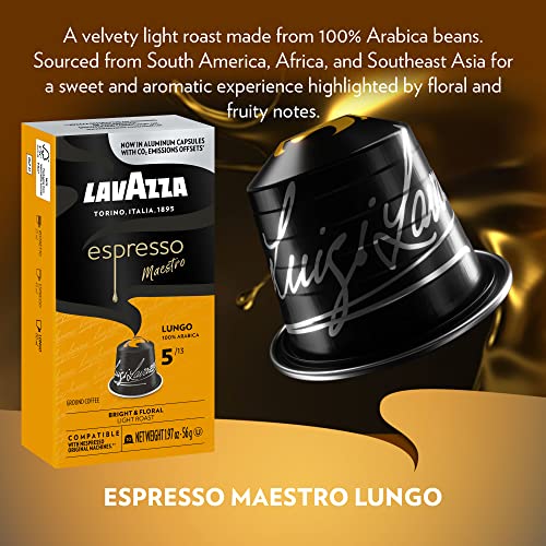 Lavazza Variety Pack Aluminum Espresso Capsules Compatible with Nespresso Original Machines Variety Pack (Pack of 60),Value Pack, 6 Packs of 10 single serve Aluminum Nespresso pods