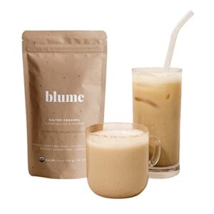 blume salted caramel latte – organic sugar-free, keto-friendly, vegan and gluten-free superfoods latte – 100 grams
