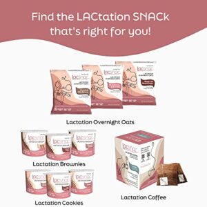Lacsnac Colombian Blend Lactation Coffee Sachets (5 Single Serve Steeped Coffee Bags) for Nursing Moms - Made With Fenugreek and Blessed Thistle