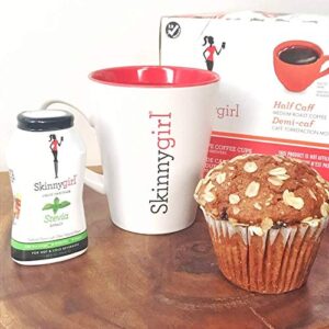 Skinnygirl Half Caff Coffee Pods, Reduced Caffeine Medium Roast Coffee in Single Serve Pods for Keurig K Cups Brewers, 24 Count Per Box, 2 Boxes
