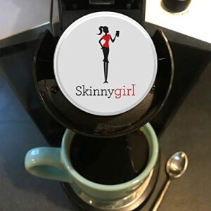 Skinnygirl Half Caff Coffee Pods, Reduced Caffeine Medium Roast Coffee in Single Serve Pods for Keurig K Cups Brewers, 24 Count Per Box, 2 Boxes