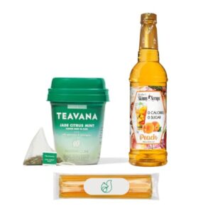 teavana medicine ball cold buster bundle by foxtail collective (green tea/peach syrup)