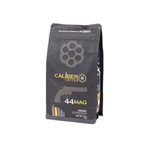 caliber coffee .44 mag espresso roast, 12oz bag, whole bean