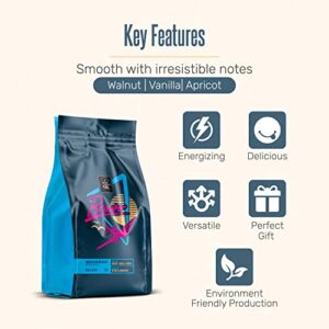 Inflight Fuel Coffee Co. Bravo (Medium) Roast - Freshly Roasted - Whole Bean Coffee- Smooth with Notes of Walnut, Vanilla, and Apricot - Gift for Aviation Lovers - Travel Enthusiasts - Responsibly Sourced