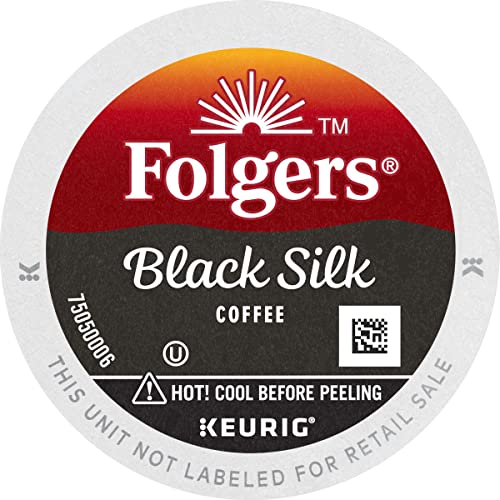 Folgers Black Silk Dark Roast Coffee, 128 Keurig K-Cup Pods