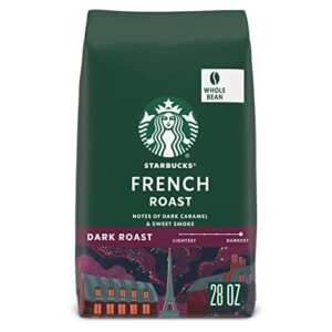 starbucks dark roast whole bean coffee — french — 100% arabica — 1 bag (28 oz)