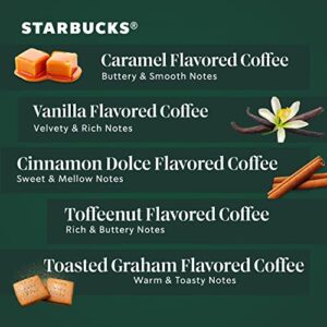 Starbucks K-Cup Coffee Pods—Flavored Coffee—Variety Pack for Keurig Brewers—Naturally Flavored—100% Arabica—1 box (40 pods total)