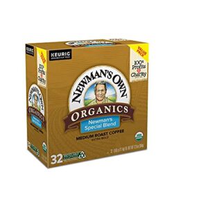 Newman's Own Organics Special Blend, Single-Serve Keurig K-Cup Pods, Medium Roast Coffee, 32 Count