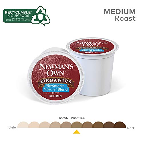 Newman's Own Organics Special Blend, Single-Serve Keurig K-Cup Pods, Medium Roast Coffee, 32 Count