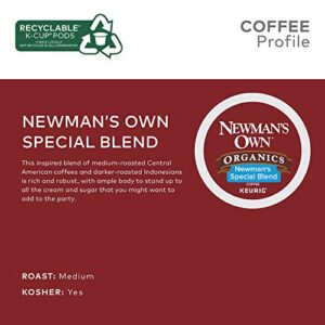 Newman's Own Organics Special Blend, Single-Serve Keurig K-Cup Pods, Medium Roast Coffee, 32 Count