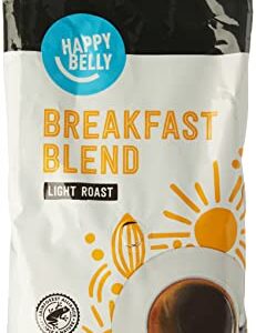 Amazon Brand - Happy Belly Breakfast Blend Ground Coffee, Light Roast, 32 Ounce