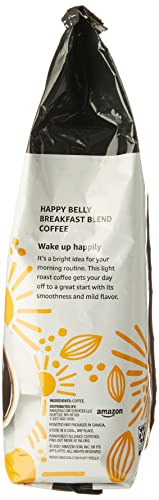 Amazon Brand - Happy Belly Breakfast Blend Ground Coffee, Light Roast, 32 Ounce