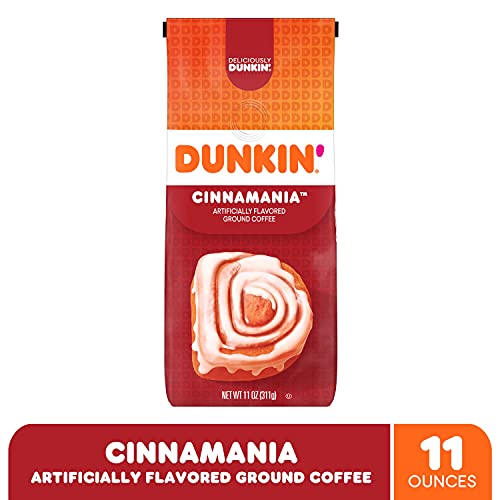 Dunkin' Cinnamania Flavored Ground Coffee, 11 Ounces