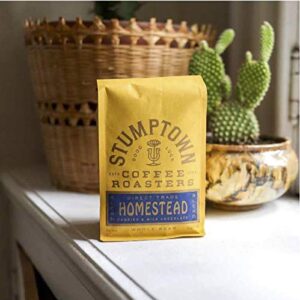 Stumptown Coffee Roasters, Medium Roast Whole Bean Coffee - Homestead Blend 12 Ounce Bag with Flavor Notes of Milk Chocolate, Cherry and Orange