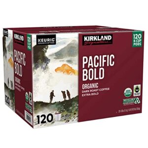 Kirkland Signature Pacific Bold Coffee, Dark, 120 K-Cup Pods