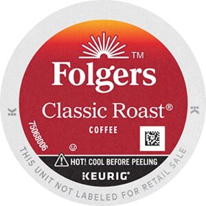 Folgers Classic Roast Medium Roast Coffee, 128 Keurig K-Cup Pods