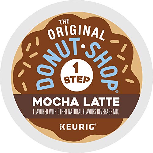 The Original Donut Shop Mocha Latte, Single-Serve Keurig K-Cup Pods, Flavored Coffee Pods, 20 Count