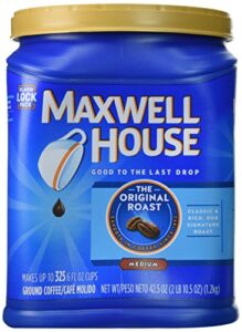 maxwell house the original roast ground coffee, 42.5oz (pack of 2)