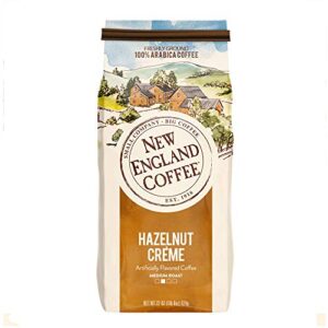 new england coffee hazelnut crème medium roast ground coffee 22 oz. bag
