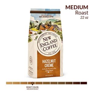 New England Coffee Hazelnut Crème Medium Roast Ground Coffee 22 oz. Bag