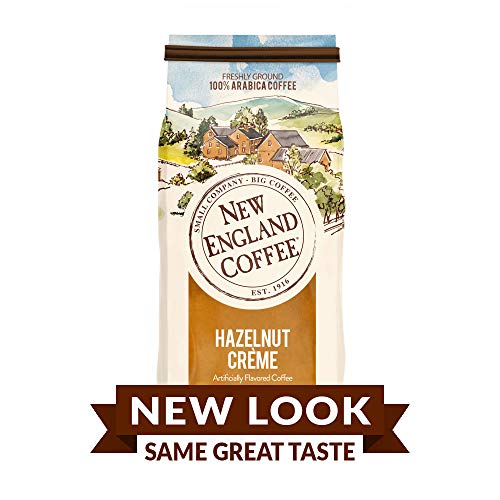 New England Coffee Hazelnut Crème Medium Roast Ground Coffee 22 oz. Bag