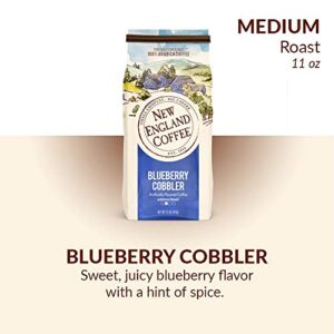 New England Coffee Blueberry Cobbler Medium Roast Ground Coffee 11 oz. Bag (Pack of 3)