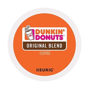 a dunkin’ donuts original blend medium roast coffee, 44 k cups for keurig coffee makers