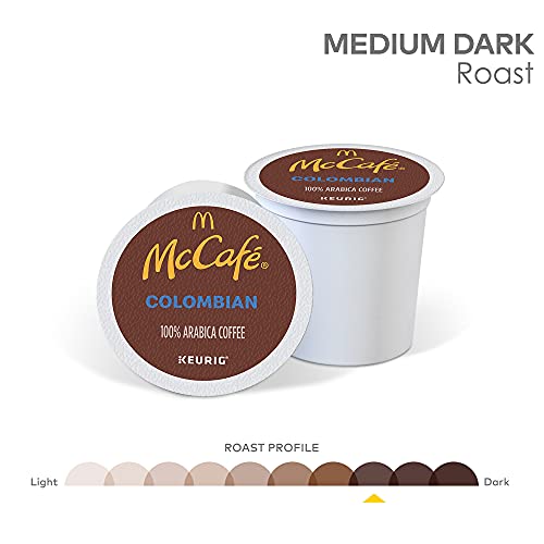 McCafe Keurig Single Serve K-Cup Pods, Medium-Dark Roast Coffee Pods, Colombian 72 Count