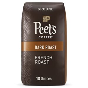peet’s coffee, dark roast ground coffee – french roast 18 ounce bag