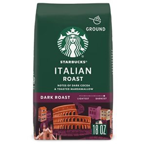 starbucks ground coffee—dark roast coffee—italian roast—100% arabica—1 bag (18 oz)