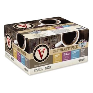 victor allen’s coffee variety pack (morning blend, 100% colombian, donut shop blend, and italian roast), 80 count, single serve coffee pods for keurig k-cup brewers