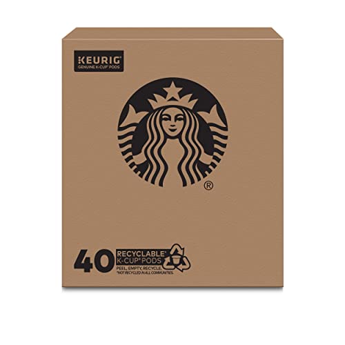 Starbucks K-Cup Coffee Pods—Dark Roast Coffee—Caffè Verona for Keurig Brewers—100% Arabica—1 box (40 pods)