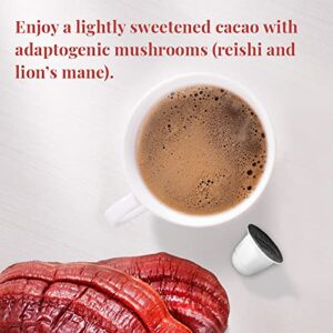 The Republic of Tea – Cocoa Shroom Latte Nespresso-Compatible Recyclable Pods, 10 count, Low Caffeine