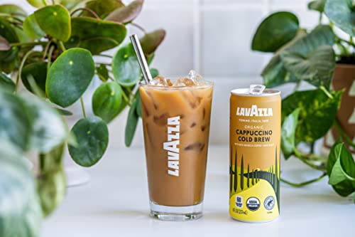 Lavazza Organic Cold Brew Coffee Variety Pack of 12 Count - Balanced, Complex, Smooth, Fruity, Sweet, Creamy, Medium and Dark Roast, 100% Arabica, USDA Organic and Rainforest Alliance Certified,1 Count(Pack of 12)