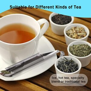 ILouxNei Tea infusers for Loose Tea, Tea Strainers for Loose Tea, 304 Stainless Steel Extra Fine Mesh Tea Diffuser, Long-Handle Tea Filter for Loose Tea, Coffee, Spices & Seasoning