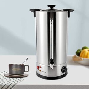 20l/5.28gal commercial coffee urn stainless steel hot beverage dispenser hot water boiler container tea urn for cafes, buffets, offices commercial