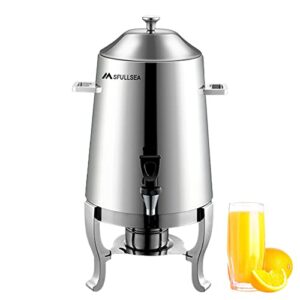 hot beverage dispenser chafer 13l stainless steel coffee chafer urn hot coffee chafer urn beverage dispenser for coffee chocolate juice tea hot & cold drinks about 50cup (13l)