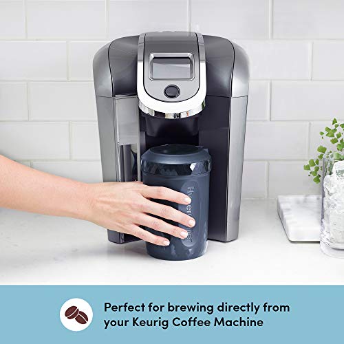 HyperChiller HC2BG# Patented Iced Coffee/Beverage Cooler, NEW, IMPROVED,STRONGER AND MORE DURABLE! Ready in One Minute, Reusable for Iced Tea, Wine, Spirits, Alcohol, Juice, 12.5 Oz, Cobalt