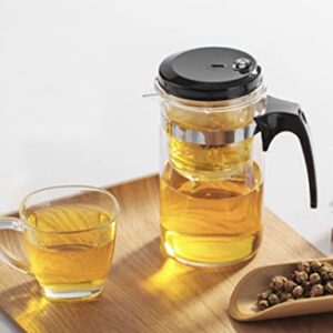 ICYMI TODAY GOOD TO GREAT One Button Filtering Borosilicate Glass Tea Infuser/Coffee Maker With Detachable Infuser (Capacity: 16.9 Fl.Oz)