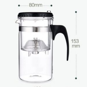 ICYMI TODAY GOOD TO GREAT One Button Filtering Borosilicate Glass Tea Infuser/Coffee Maker With Detachable Infuser (Capacity: 16.9 Fl.Oz)