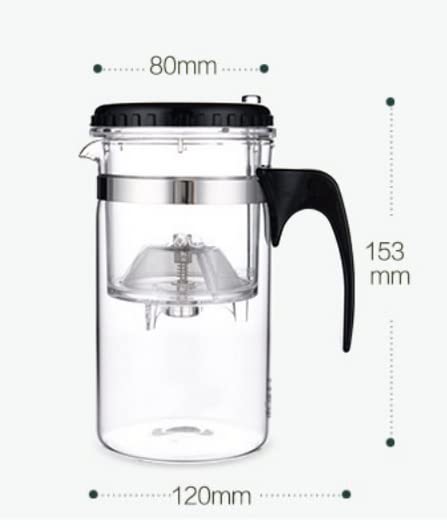 ICYMI TODAY GOOD TO GREAT One Button Filtering Borosilicate Glass Tea Infuser/Coffee Maker With Detachable Infuser (Capacity: 16.9 Fl.Oz)