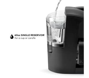 BADTAGS K-Duo Essentials Single Serve & Carafe Coffee Maker with Reusable Mesh Ground Coffee Filter and 2 Refillable K Cups Pod