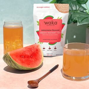 Waka — Unsweetened Instant Tea Powder 2-Bag Combo — 100% Tea Leaves — Watermelon Flavored & Pineapple Flavored, 4.5 oz Per Bag