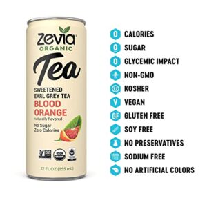 Zevia Organic Sugar Free Iced Tea, Tea Time 8 Flavor Variety Pack Variety Pack, 12 Ounce Cans (Pack of 8)