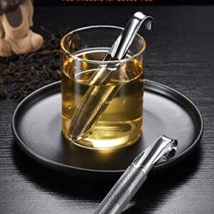 2PCS Tea Infuser for Loose Tea, 304 Stainless Steel Tea Strainer, Loose Leaf Tea Filter, Tea Diffuser, Long-handle Tea Steeper for Steep Tea, Loose Tea, Coffee, Rose, Spices