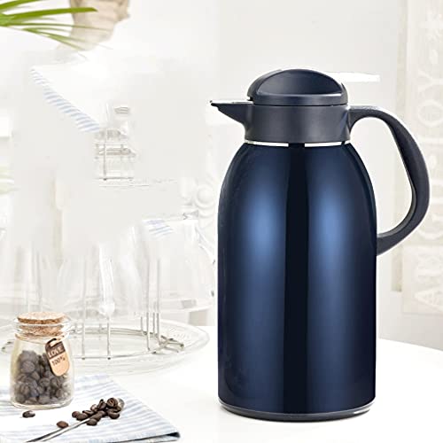 LIUZH Pot Flask for Coffee, Hot Water, Thermal Carafes Insulated Coffee Thermos Stainless Steel Vacuum Tea, Hot Beverage