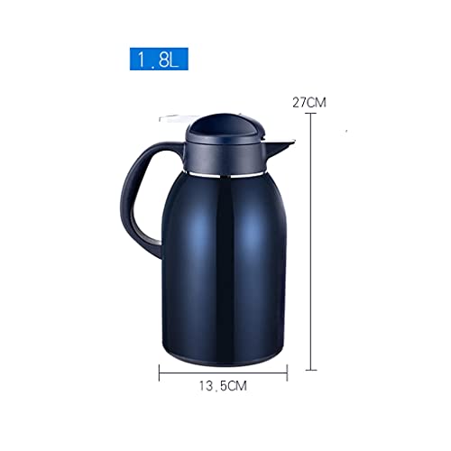 LIUZH Pot Flask for Coffee, Hot Water, Thermal Carafes Insulated Coffee Thermos Stainless Steel Vacuum Tea, Hot Beverage