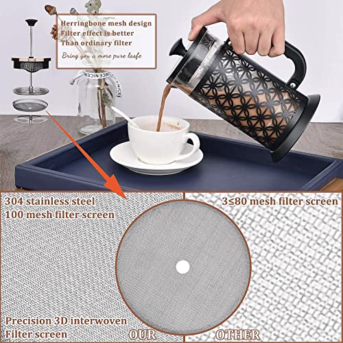 SDFGH Best French Press Coffee Maker 34oz, Coffee French Press,Coffee & Tea Pot,5 Layers Of Filter Element ,Two-way Water Ou